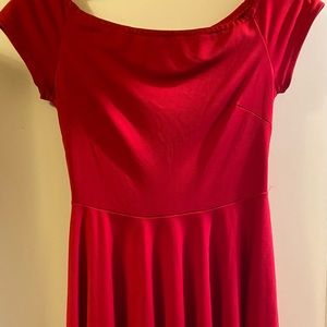 Red Off-The-Shoulder Dress